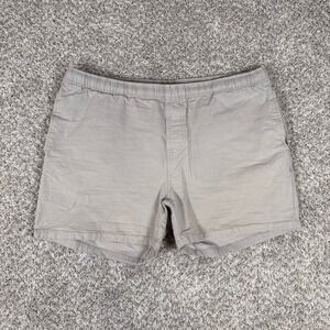 Free Fly Shorts Mens XXL Khaki Tan Elastic Waist 5‎ Inch Inseam Bamboo Pull On